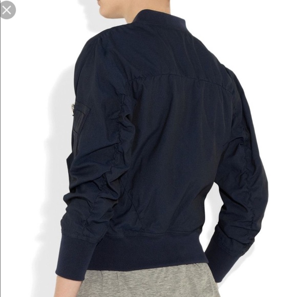 Acne Dark Blue Bomber Jacket XS - Picture 2 of 8